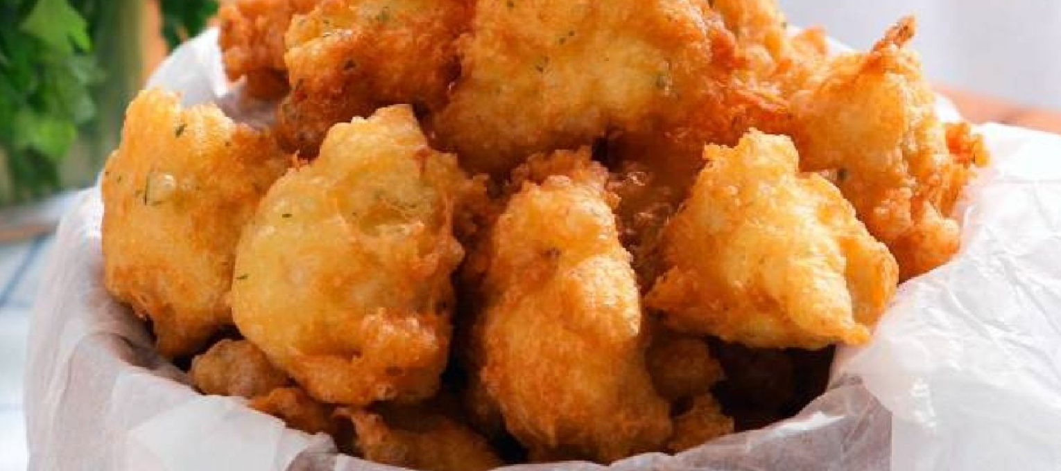 BUÑUELOS DE MARISCO FRITOS