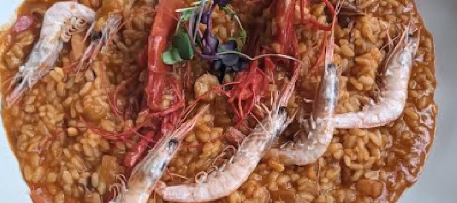 Arroz meloso de marisco y carabineros