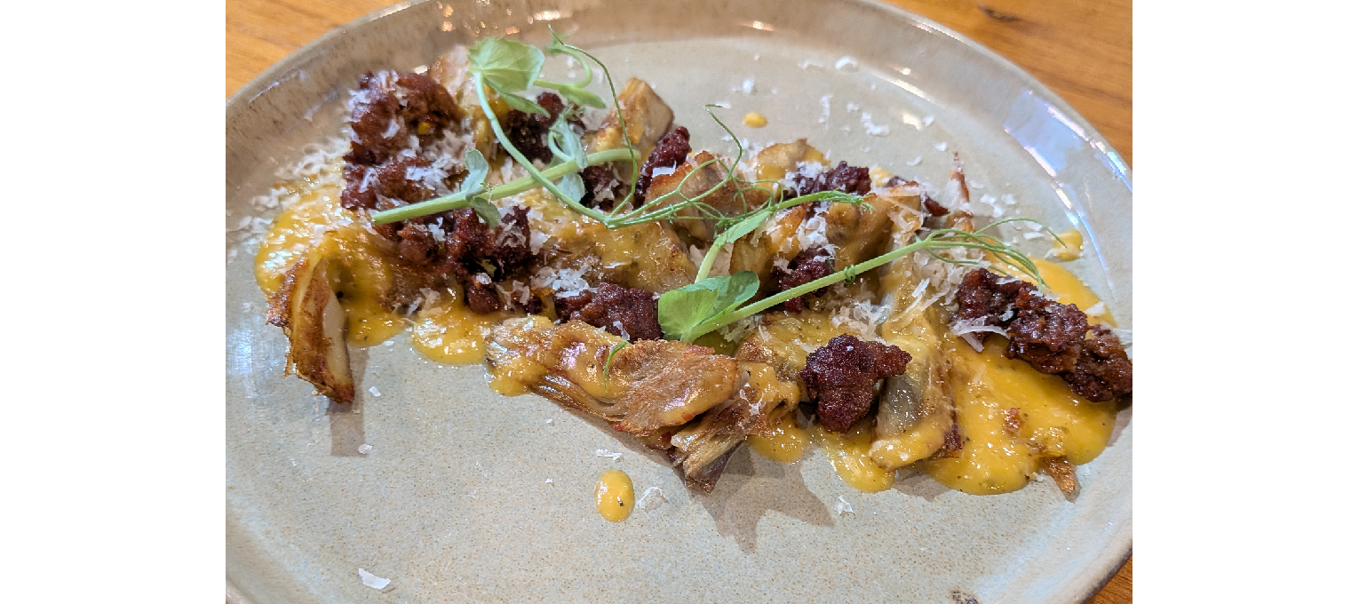 Alcachofas a la carbonara