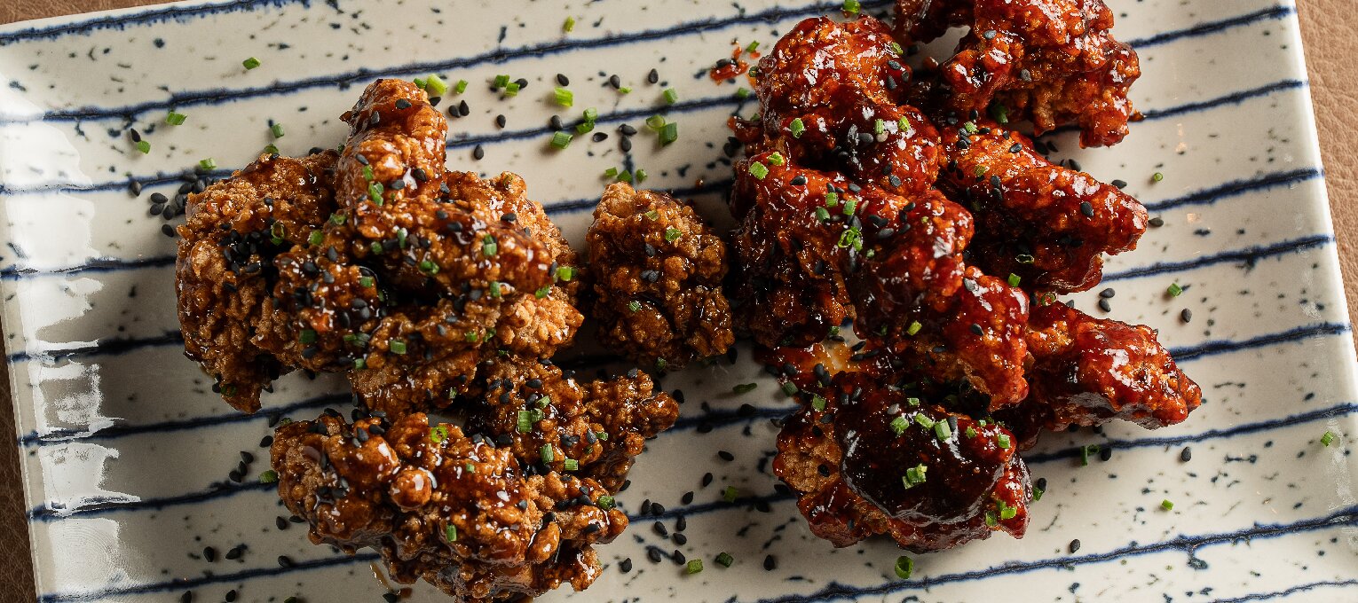 Pollo frito con salsa gochujang