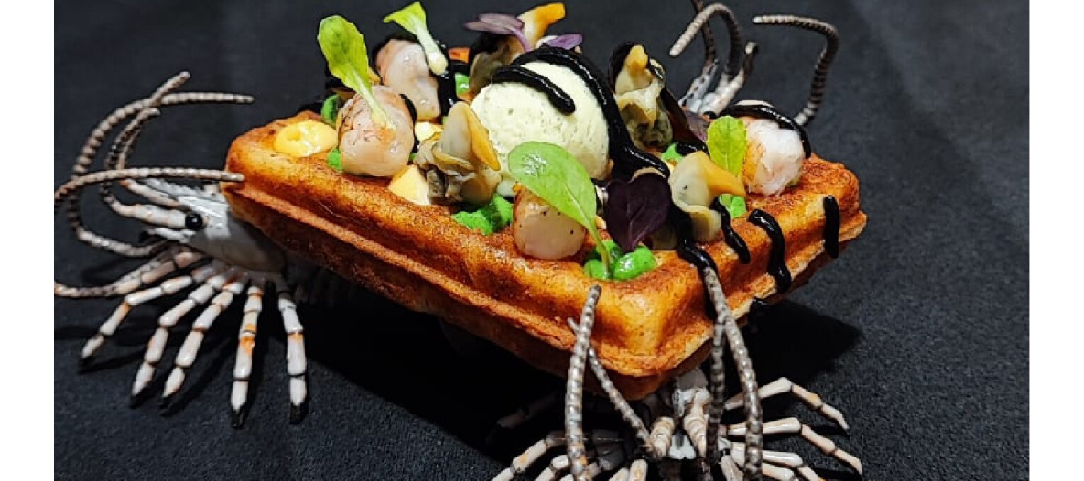 Gofre gamberro. "2º puesto 2023"