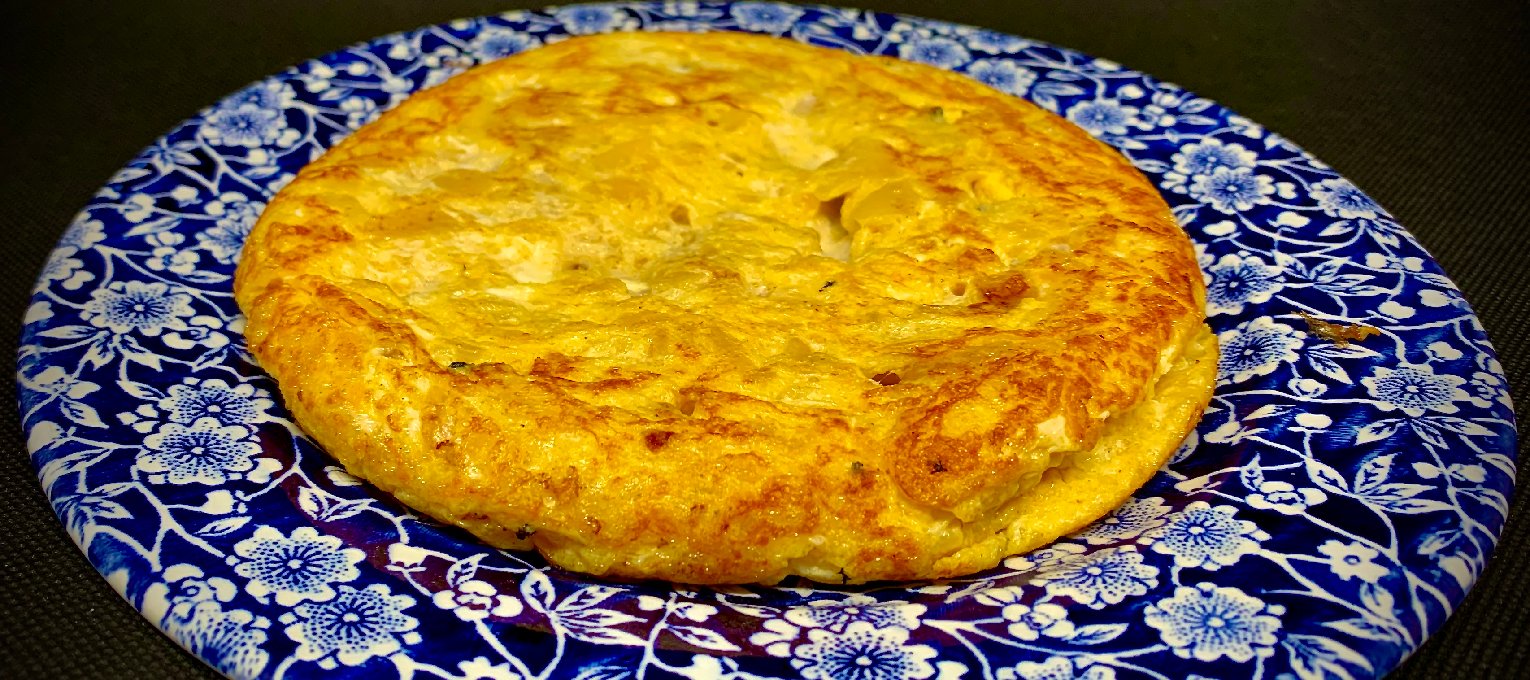 Tortilla patata individual.