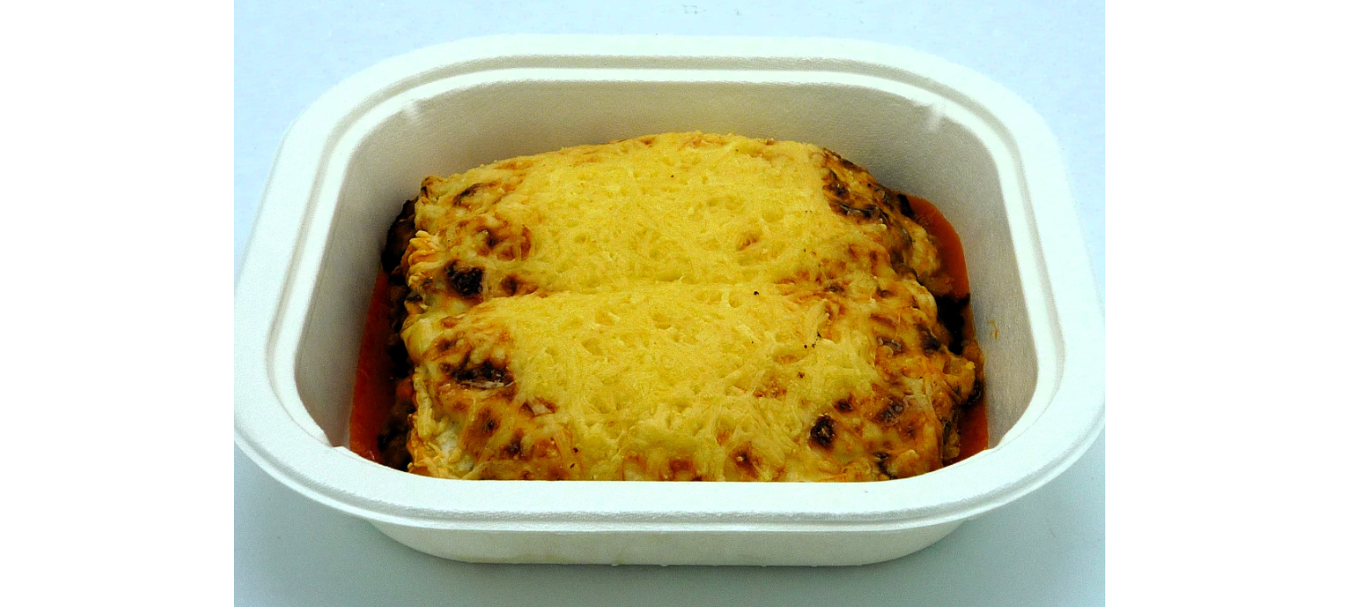 Canelóns de porco celta gratinados