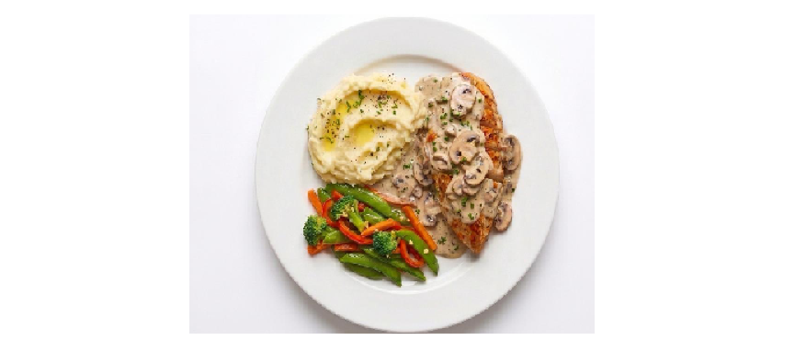 PECHUGA DE POLLO CON SALSA DE CHAMPIÑONES